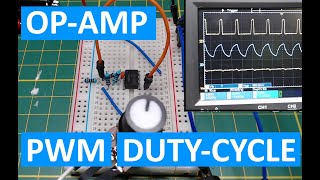 PWM with adjustable duty-cycle from a dual op-amp