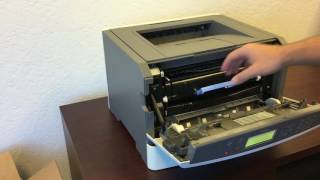 How to Install a Lexmark E360 Toner Cartridge - YouTube