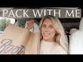 Holiday pack with me  boots beauty haul  travel outfit ideas