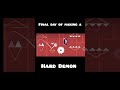 Final day of making a Hard Demon #geometrydash #gdupdate #gd #gaming #gdscript #gddemon #shorts
