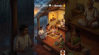 Rain Outside. Bonda Inside.appas Newspaper. Paattis Keerai.thaathas Radio. This Was 4 Pm.