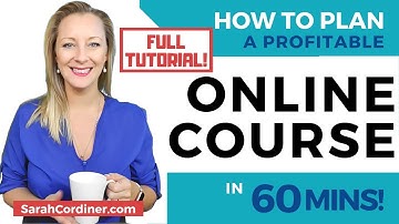 How To Create an Online Course Plan in 60 mins - Chose Your Topic, Content & Research (Tutorial)