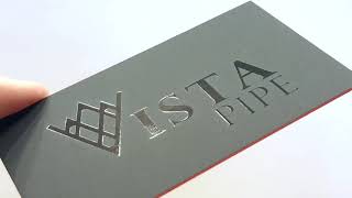 thick suede soft touch business cards with copper painted edge screenshot 4