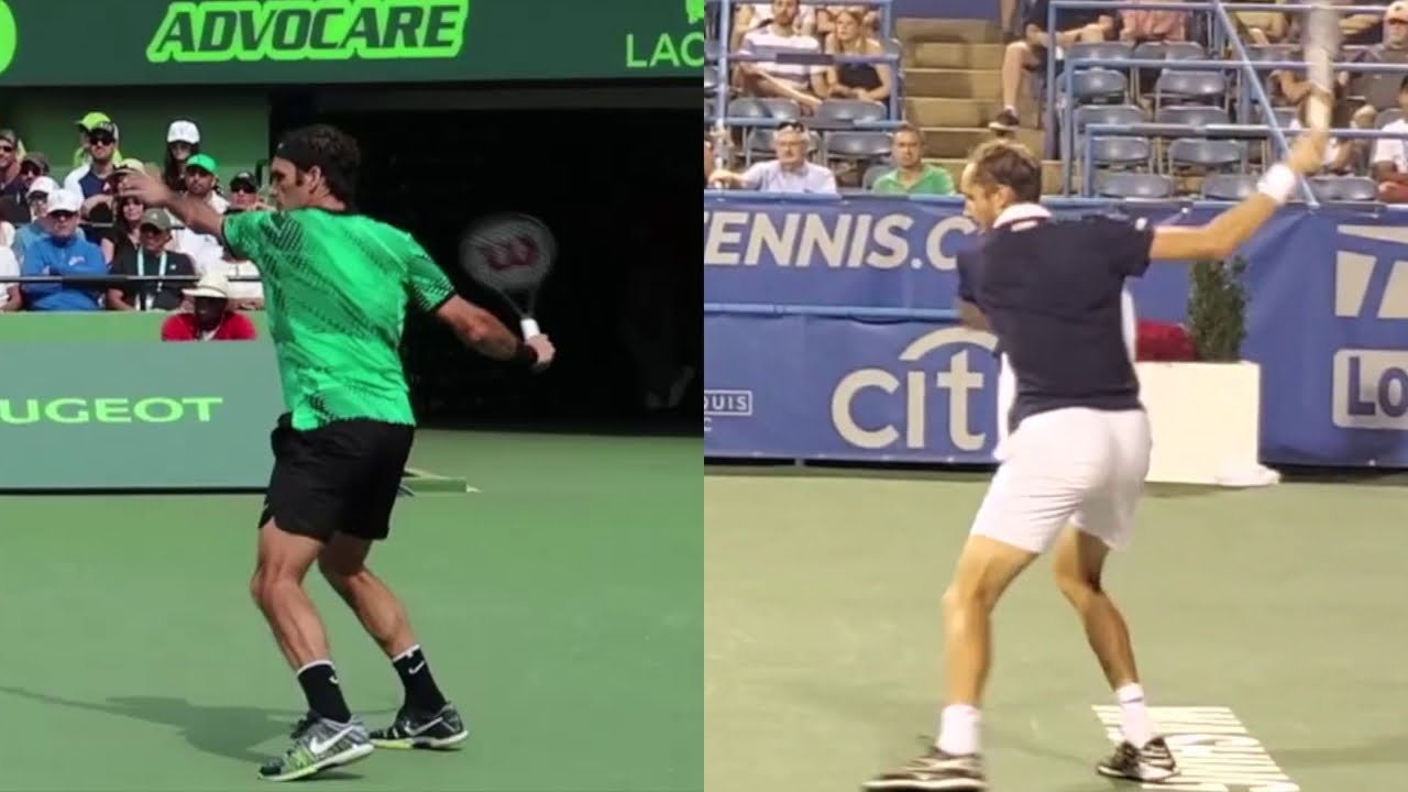 Daniil Medvedev Or Roger Federer Forehand Comparison メドベージェフとフェデラーのフォアハンド比較 Youtube Daniil Medvedev Or Roger Federer Forehand Comparison メドベージェフとフェデラーのフォアハンド比較 Youtube