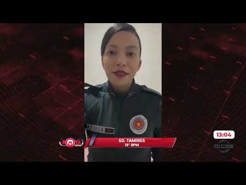 Polícia militar presta socorro e salva bebê de nove meses que estava engasgado