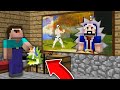 Minecraft NOOB vs PRO: NOOB BROKE PAINTING AND FOUND TOP SECRET ROOM THIS WIZARD! 100% trolling