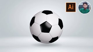 How To Draw a Football (Soccer Ball) In Illustrator | Adobe Illustrator CC Tutorial