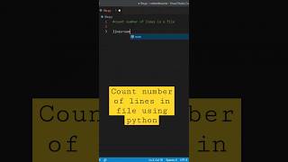 Count number of lines in a file using python #trending #viralvideo #viral #shortsfeed #youtubeshorts
