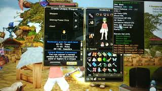 Flyff Universe Crafting Unique Weapons 😮😮for F2P motivations  ♥️Mia