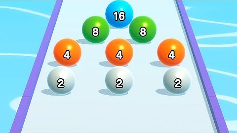 Ball Run 2048 🟥 Walkthrough Gameplay 🟢 All Levels Android iOS Mobile Game 🔥 Level 204-206