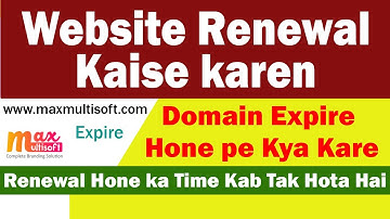 Domain Expiry ke baad kya kare | Domain Renewal after Expire | Website Renewal kaise kare