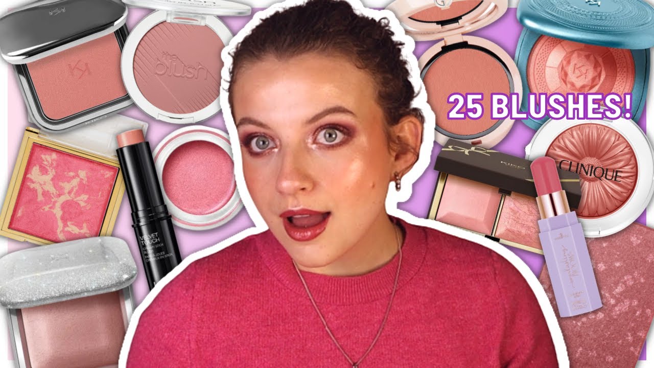 RANKING ALL OF THE BLUSHES I TRIED IN 2022 / 25 BLUSHES RANKED!