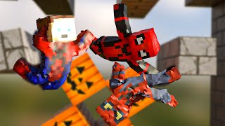 Spider Man No Way Home Final Soft Body Race | Soft body Animation - Minecraft Spider-man screenshot 2