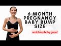 6 Month Pregnancy Baby Bump Size