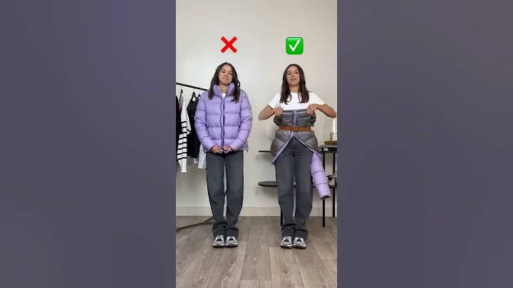 😱💥 Best Trick To Make Cropped Jacket From Puffer Jacket With A Belt #shorts - DayDayNews