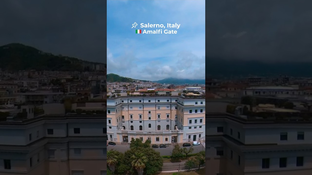 🇮🇹 Потрясающий Салерно, Италия | Экскурсия с дрона в формате 4K по окрестностям собора
