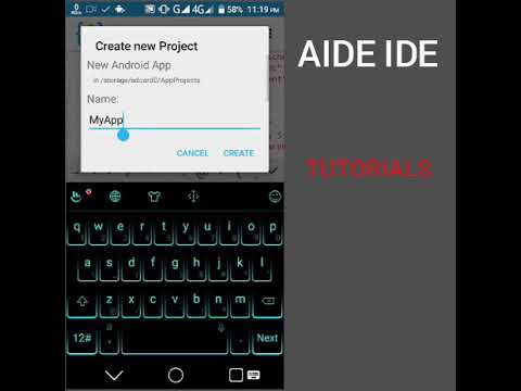 AIDE IDE webview tutorial