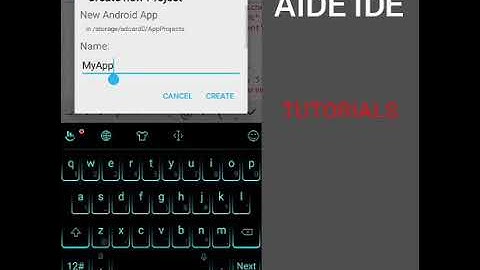 AIDE IDE webview tutorial