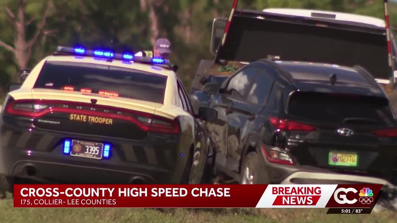 Man arrested after vehicle chase on I-75 in Florida - YouTube