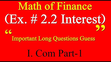 Important Long questions guess Business Math ICom Part1|Supply tyari Business Math ICom
