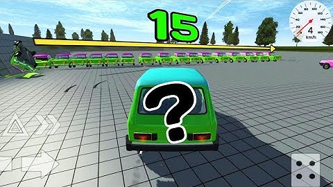 CAN I JUMP OVER 15 CARS ???😱😱 | Simple car crash physics simulator | Beamng for mobile?