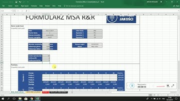 MSA R&R formularz excel - darmowy - instrukcja inzynierjakosci.pl