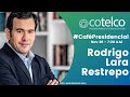 Café presidencial con Rodrigo Lara Restrepo. Mirando hacia el turismo
