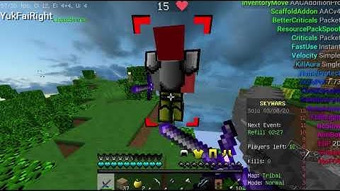 Hacking On Blocksmc || Liquidbuonce b72 (Insane Bypass) 2020