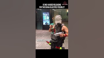 Is One-Handed Reload For Two Diana Nerf Blasters Possible? #blaster #nerf
