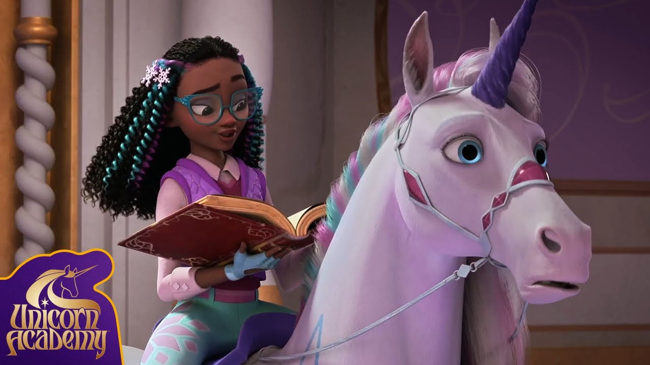 Besejr mørk magi | Enhjørning-måned | Unicorn academy-klip | Tegneserie for børn
