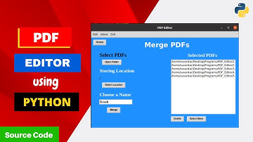 Creating a PDF Editor App using Python and Tkinter Library | Split, Merge, and Rotate