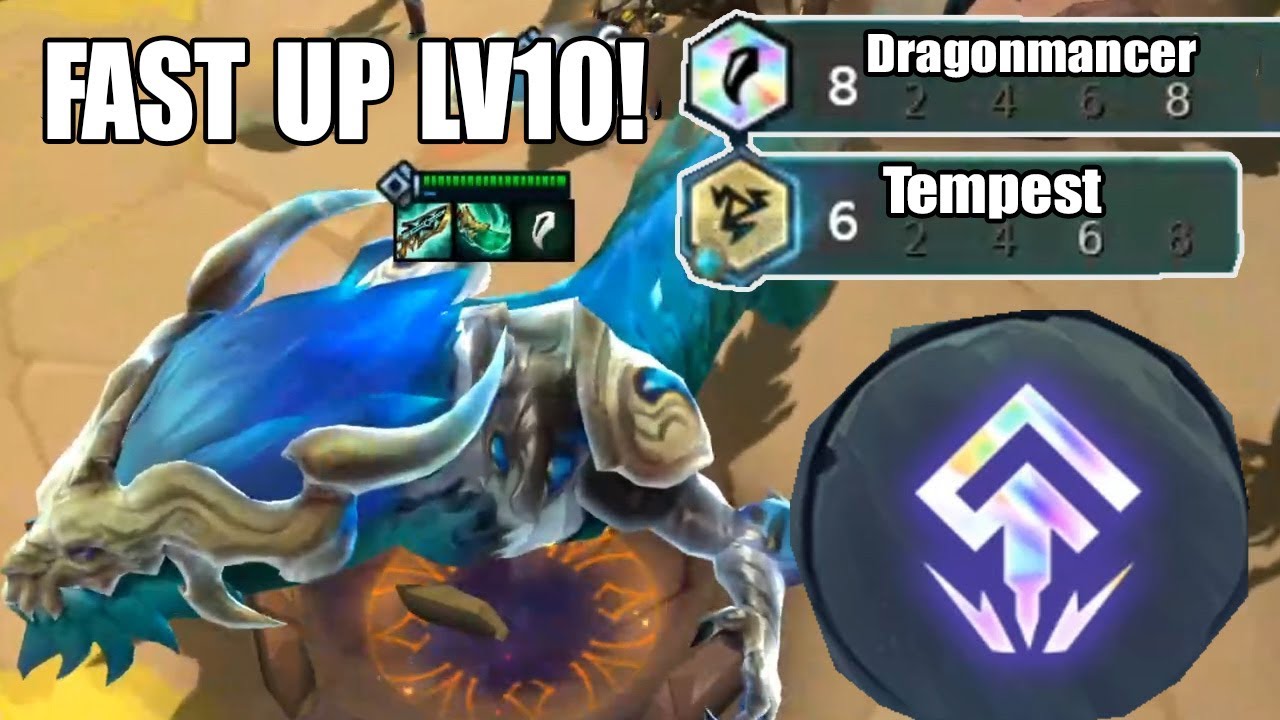 4-3 UPLv10?? AOSHIN 8 Dragonmancer + 6 Tempest EZ TOP 1 TFT 7.5