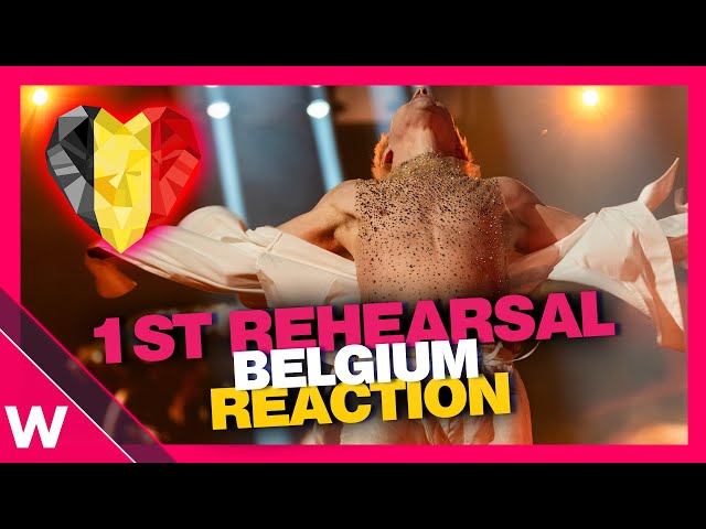 🇧🇪 Belgium First Rehearsal (REACTION) Mustii "Before The Party's Over" @ Eurovision 2024