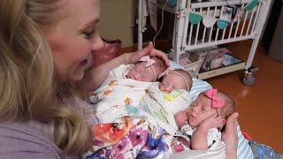 Girls Graduate To Cribs - Scott Quintuplets