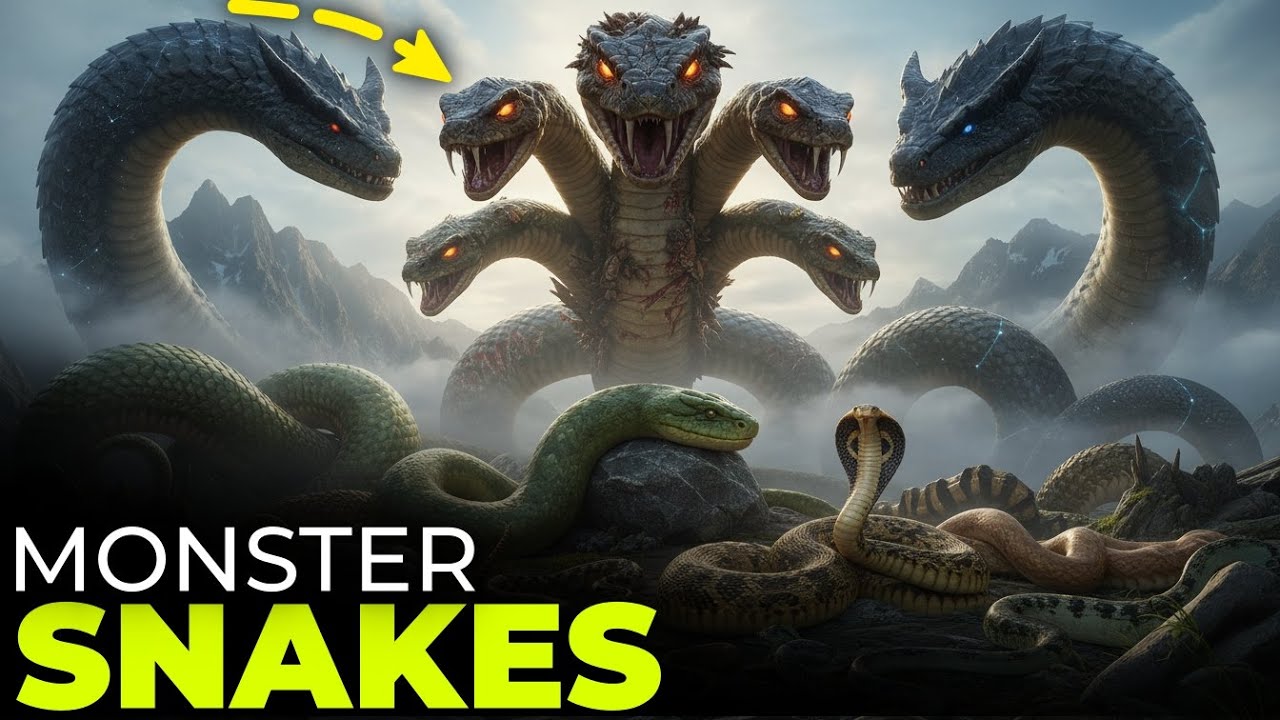 7 Headed Snake vs Devil Serpent vs Falak Snake | Monster Snakes Size Comparison 3D