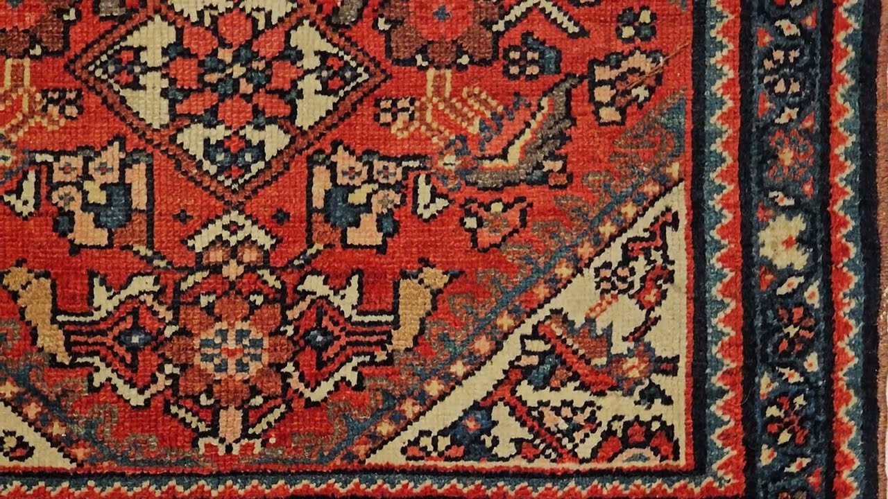 Early 20th Century Persian Malayer Tribal Bagface as Nomadic Wall Art, The Persian Knot, SKU 1918