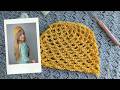 CROCHET BOHO MESH CAP TUTORIAL | How To Crochet A Vintage Mesh Cap & Free Written Pattern