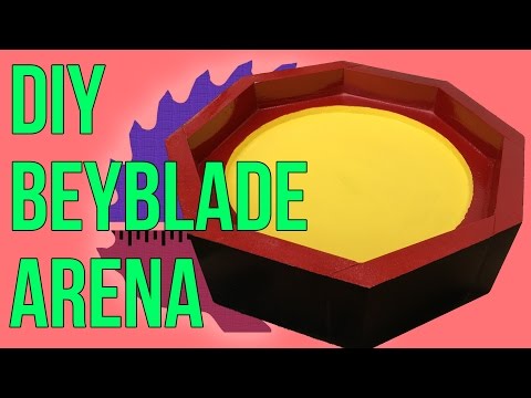 Easy DIY Beyblade Arena | How To (/ベイブレードバースト/戰鬥陀螺 爆裂)