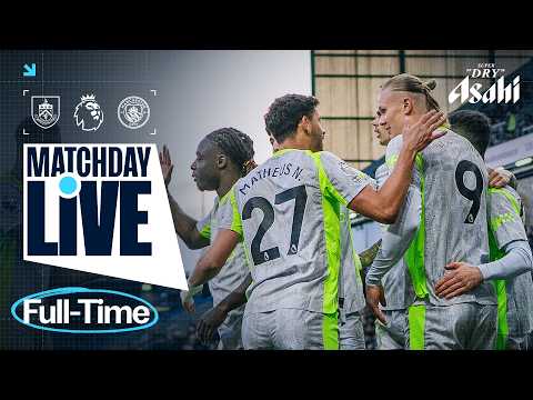 Thumbnail for MATCHDAY LIVE! MAN CITY GO TOP OF THE PREMIER LEAGUE AFTER BURNLEY BATTLE! | Burnley 0-1 Man City