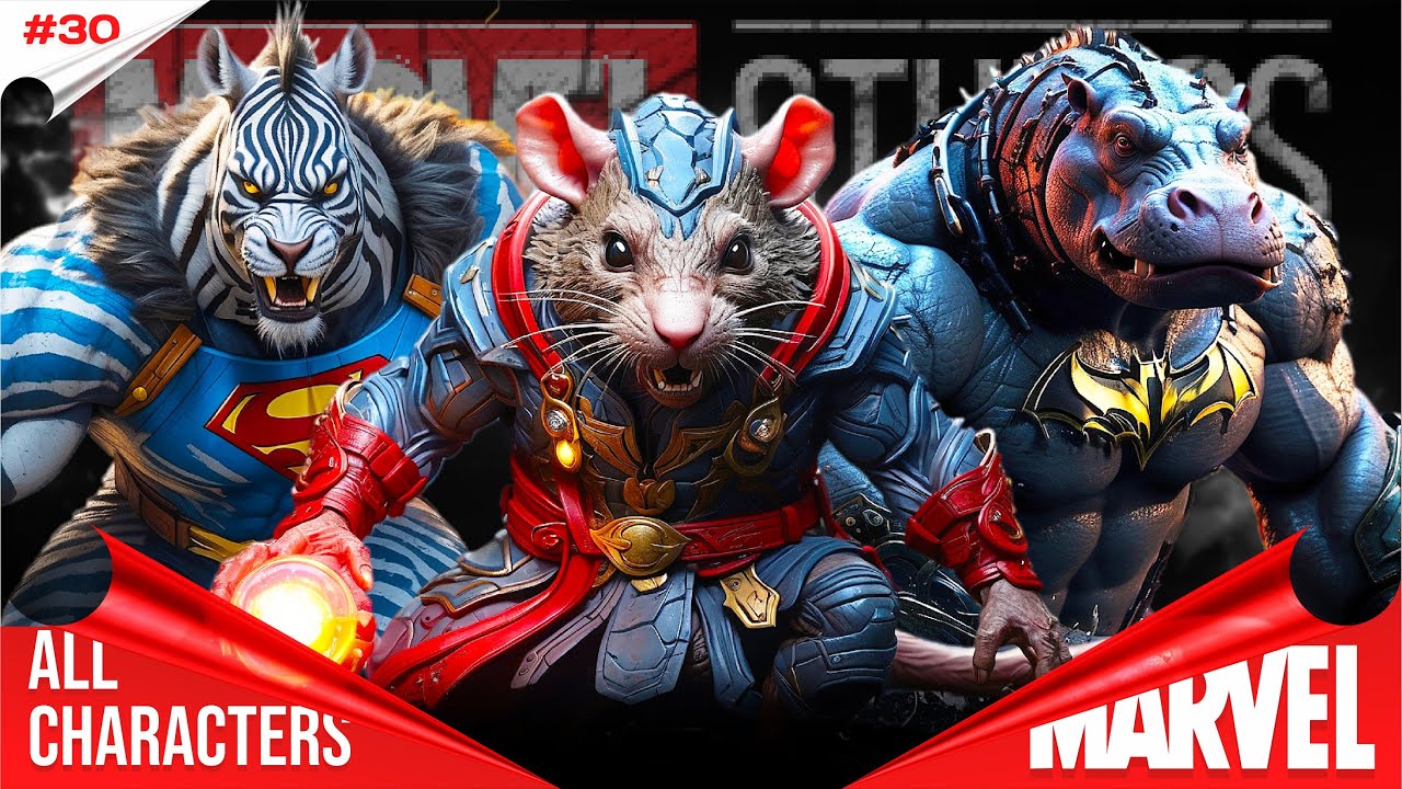 COMPLICATIONS OF MARVEL DC Superheroes But Become INCREDIBLE ANIMAL ...