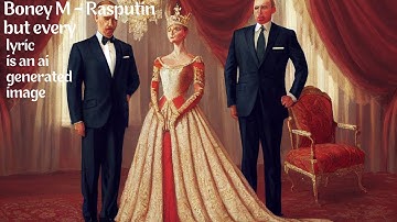 Boney M - Rasputin - But every lyric is an AI-generated image