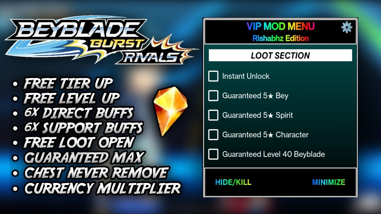 Beyblade burst rivals Mod hack version-3.11.0 