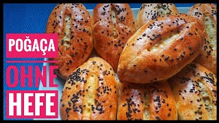 Pogaca ohne Hefe  türkische Brötchen mit Kartoffelfüllung  POĞAÇA