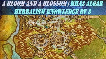 A Bloom and A Blossom! | increase Khaz Algar Herbalism Knowledge by 3 | Algari Herbalist