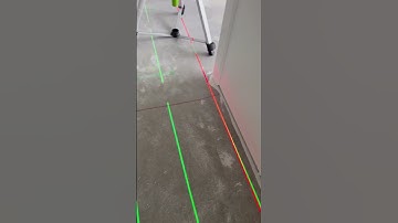 Laser find high and low spots on concrete, local leveling preparation