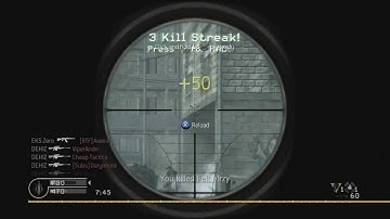 Sick Barrett Killfeed! (CoD4)
