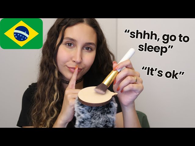ASMR Positive Affirmations in English & Português (Mic Brushing, Wood Tapping, Comforting You) lofi