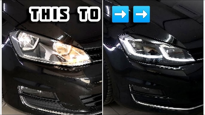 VW Golf 7. 5 Full LED He  The most anticipated Full LED headlight upgrade  on market is coming 🔜 👆🏻🔔 Activate #notifications to watch the full  video on our  Channel