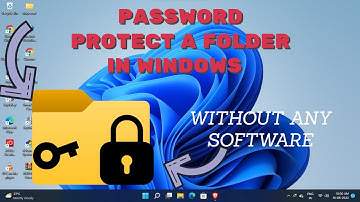 How To Password Protect a Folder on Windows - Without Any Software! || NY computer tips||