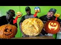 GIANT Pumpkin Carving Contest - Big Boy vs. Kali Muscle vs. Chef Rush